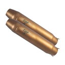 ジーピーアール Exhaust System Honda XL 125 G / V1980/1985 Double universal Homologated silencer without link pipesDeeptone Bronze Caf…(2)