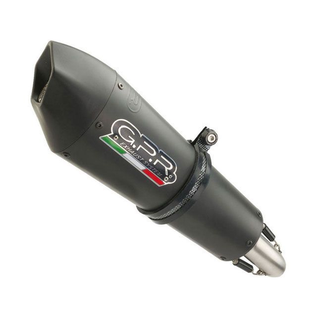ジーピーアール Exhaust System Ktm Duke 890 - 890 R 2021/2022 e5 Homologated slip-on exhaust GP Evo4 Black Titanium ｜ E4.KT.101.GPAN.B…