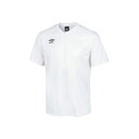 正規品／umbro UAS6307 ゲームシャツ ワンポイント（ホワイト） サイズ：L UAS6307 アンブロ スポーツ キャンプ