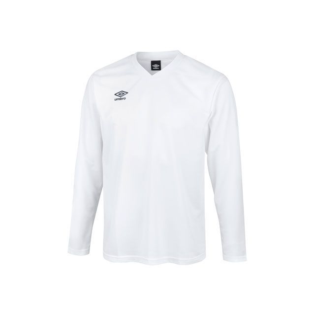 umbro UAS6307JL ジュニア 長袖ゲームシャツ（ホワイト） サイズ：120 UAS6307JL アンブロ スポーツ キャンプ 1