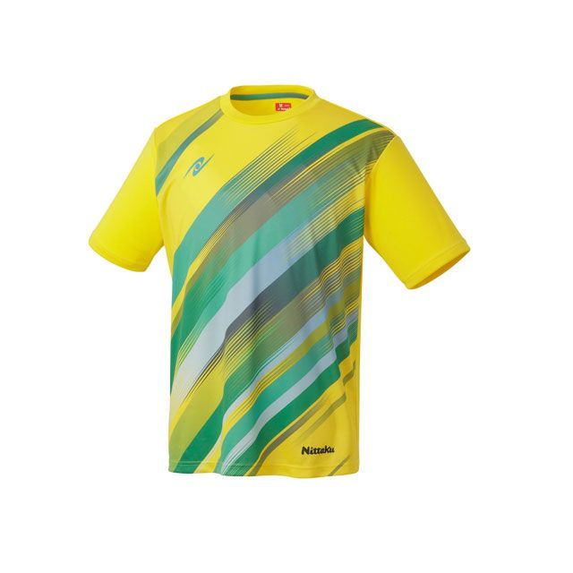 日本卓球 フリート Tシャツ（イエロー） サイズ O NX-2012