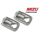 ミズ オフロードフットペグ シルバー/ブラック | 409TT3330024 mizu_409TT3330024