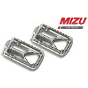 ミズ オフロードフットペグ シルバー/ブラック | 409TT3330025 mizu_409TT3330025