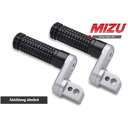 ミズ アジャスタブル レーシング フットペグ ABE認可品 シルバー/ブラック | 409TS3310001 mizu_409TS3310001(2)
