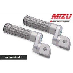 正規品／MIZU アジャスタブル レーシング フットペグ ABE認可品 シルバー/シルバー ｜ 409TT2210031 mizu_409TT2210031 ミズ ステップ バイク G310GS