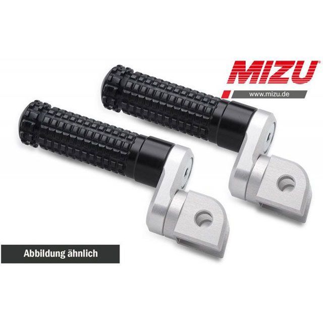 ミズ アジャスタブル レーシング パッセンジャーフットペグ ABE認可品 シルバー/ブラック ｜ 409TS2220013 mizu_409TS2220013