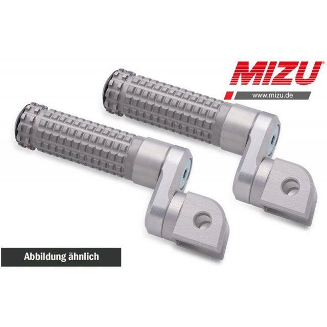 ミズ アジャスタブル レーシング パッセンジャーフットペグ ABE認可品 シルバー/シルバー ｜ 409TT2220012 mizu_409TT2220012