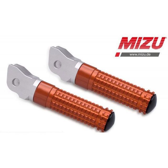 ミズ レーシングフットペグ ABE認可品 シルバー/オレンジ ｜ 409TO1110018 mizu_40...