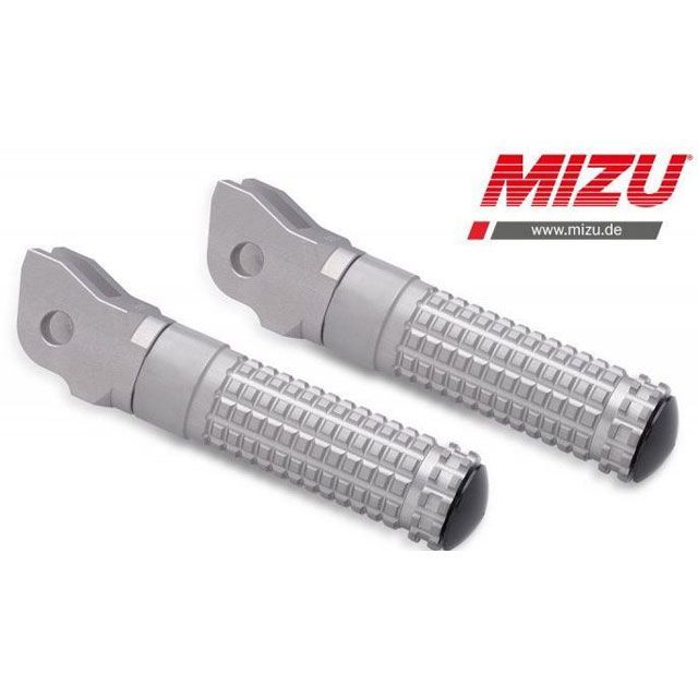 MIZU レーシングフットペグ ABE認可品 シルバー/シルバー ｜ 409TT1110002 mizu_409TT1110002 ミズ ステップ バイク