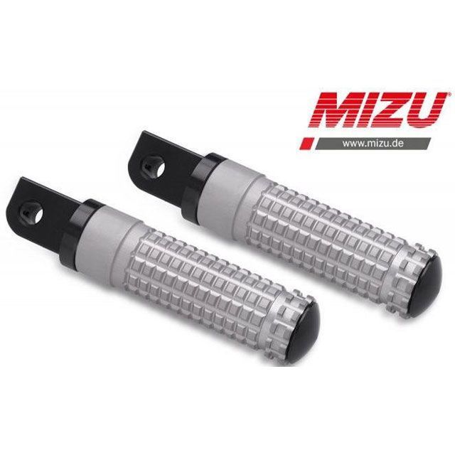 ミズ レーシング パッセンジャーフットペグ ABE認可品 ブラック/シルバー ｜ 409ST1120033 mizu_409ST1120033