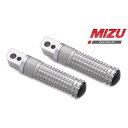 ミズ レーシング パッセンジャーフットペグ ABE認可品 シルバー/シルバー | 409TT1120021 mizu_409TT1120021