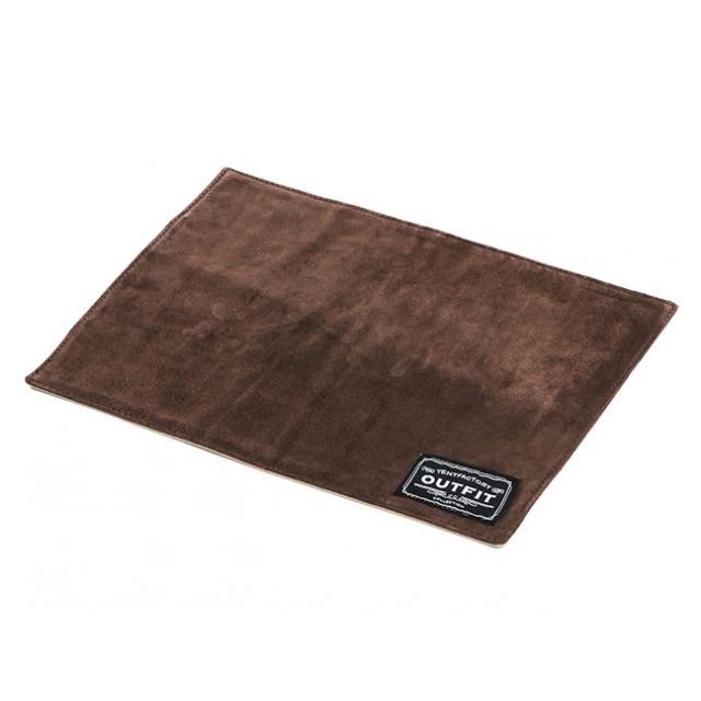 【正規品】テントファクトリー ウォッシャブルレザーマットM（ブラウン×ベージュ） TFOF-WLEMAT-M