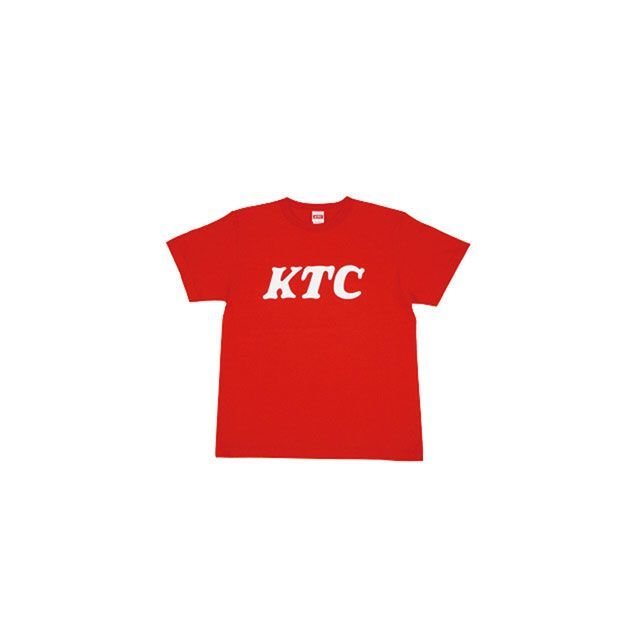 KTC カラーロゴTシャツ レッド サイズ：L YG-277LR ケイティーシー カジュアルウェア バイク