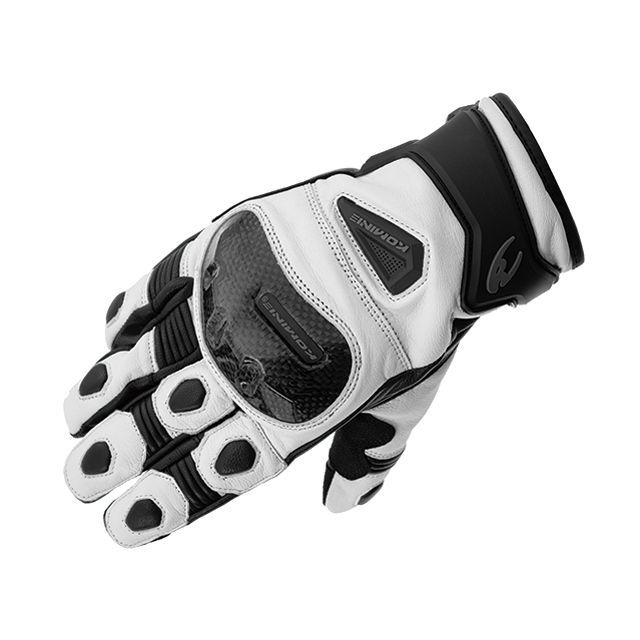 コミネ 2023-2024秋冬モデル GK-851 カーボンプロテクトウィンターグローブ（ホワイト） サイズ L ・06-851