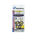 HAYABUSA チカ専科 レーザーオーロラシート 秋田キツネ7本鈎 HS515 4号 ハリス0.8 HS515-4-0.8