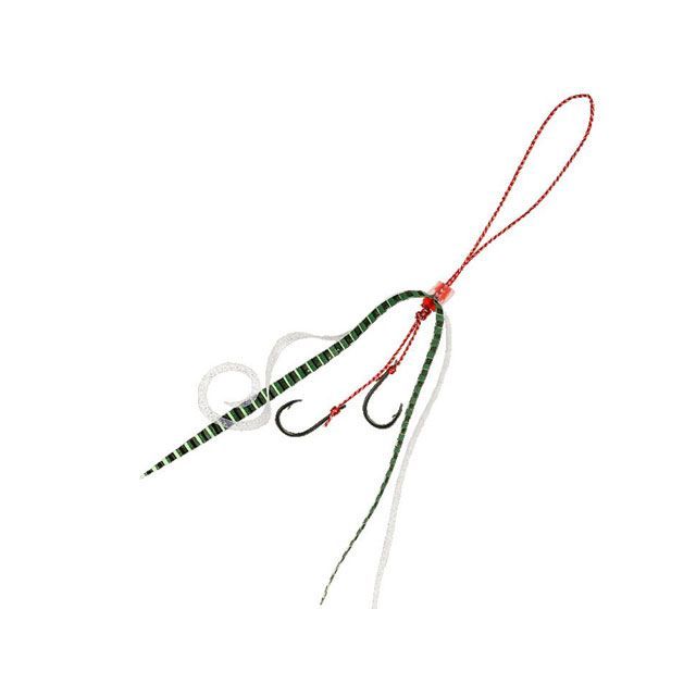 HAYABUSA フリースライド ネクタイフックセット ストレート＆カーリー SE166 ケイムラグリーングロー SE166-6-2