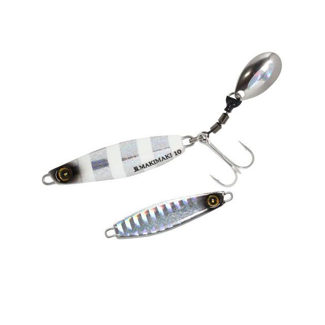 【正規品】HAYABUSA ジャックアイ 豆マキマキ FS434 シルバー青夜光ゼブラ 7g FS434-7-5