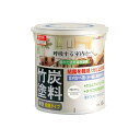 アトムハウスペイント 水性竹炭塗料1.6L炭調ミントホワイト