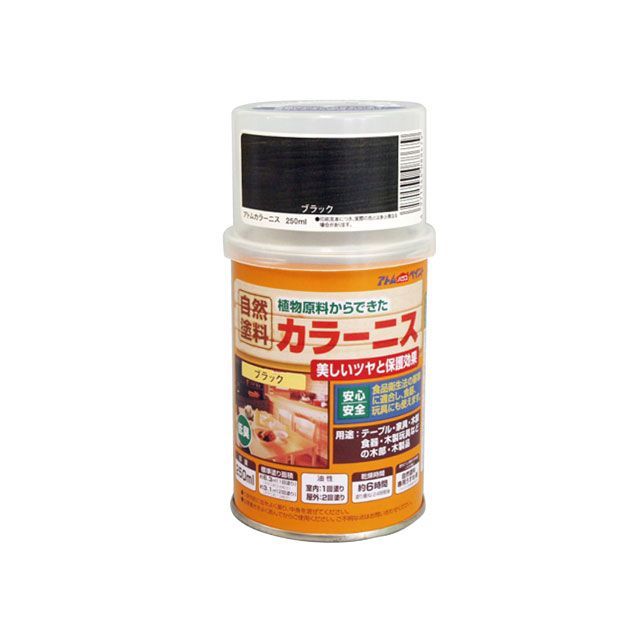 ATOM HOUSE PAINT アトムカラーニス250MLブラック アトムハウスペイント D.I.Y. 日用品