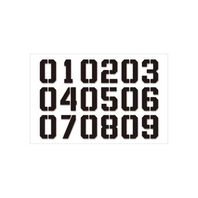 【正規品】SP武川 ナンバリングステッカー（ブラック） 汎用 ・08-01-0200