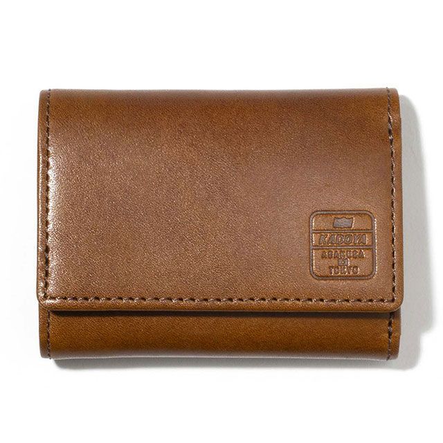 カドヤ K’S LEATHER&K’S PRODUCT 3 FOLD コンパクトウォレット(ブラウン) ・8900-0