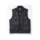 正規品／KADOYA ALTER KEIS RIDERS DOWN VEST（ブラック） サイズ：M 0523-0 カドヤ ジャケット バイク