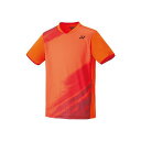 正規品／YONEX 10541 ユニゲームシャツ（フィットスタイル）/（オレンジ） サイズ：M 10541 ヨネックス アウトドア用ウェア キャンプ