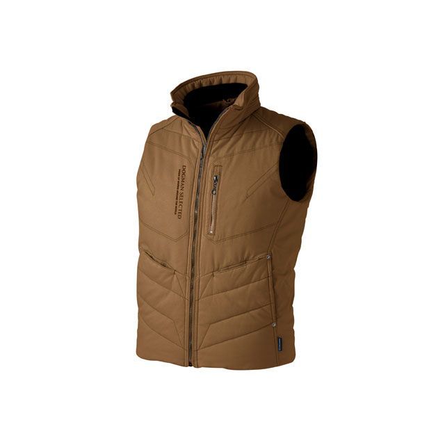 中国産業 DOG 8082-808 ウォームベスト（Dカーキ） サイズ L ＃8082-808-L