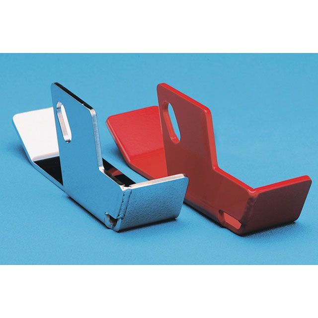 【正規品】オフロードサービスタニグチ リアショックガード（スチール製赤/右）