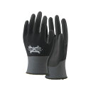 正規品／OTAFUKU GLOVE ソフキャッチEXフィット ポリウレタンノーマルパーム（ブラック×グレー） サイズ：LL A-396 おたふく手袋 D.I.Y. 日用品