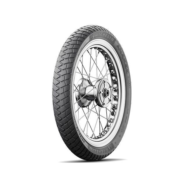 ●メーカー名：ミシュラン / Michelin●商品名：ANAKEE STREET 80/90-21 M/C 48S TL フロント●メーカー品番：・631152●JANコード：4985009500163商品の保証は、メーカー保証書の内容に準じます。●適合フロント●タイヤサイズ80／90-21 M／C 48S●特徴【優れたハンドリングと安定性】トレッドブロックパターンが優れたハンドリングと安定性を実現。またブロックパターンを採用したことでオフロード路面での堅牢性を高めています。【トレイル路面でのコントロール性】トレッドパターンを最適化しさまざまな地形で優れたグリップ力と耐摩耗性を発揮。方向性のある字形のトレッドパターンが、舗装路及び舗装路外でも高い路面追従性を実現しました。●備考中・小排気量トレイルモデル向けに設計されたアドベンチャータイヤ●ご注意※回転方向の有無はトレッドショルダー部、サイドウォール部の矢印で確認してください。※各サイズともチューブタイプ（TT）とチューブレスタイプ（TL）があります。※REINFはREINFORCEDの略で、高い空気圧を充てんする事で耐荷重性能（LI）を高めたタイヤです。●写真注意※画像はイメージです。メーカー車種年式型式・フレームNo.その他汎用※商品掲載時の適合情報です。年式が新しい車両については、必ずメーカーサイトにて適合をご確認ください。