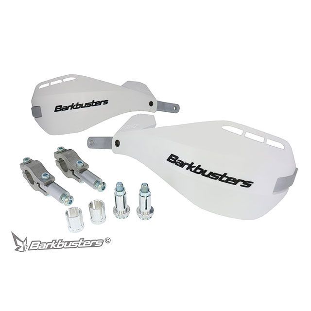 バークバスターズ EGO ハンドガード Two Point Mount（Straight 22mm）ホワイト 汎用 EGO-201-00-WH