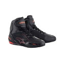 正規品／Alpinestars FASTER 3 DRYSTAR（R） SHOE（1030 BLACK RED FLUO） サイズ：7（25.0cm） 2540719 アルパインスターズ ライディングシューズ バイク