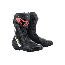 正規品／Alpinestars SUPERTECH R（1236 BK WH RDFL YEFL） サイズ：42（26.5cm） 2220021 アルパインスターズ ライディングシューズ バイク