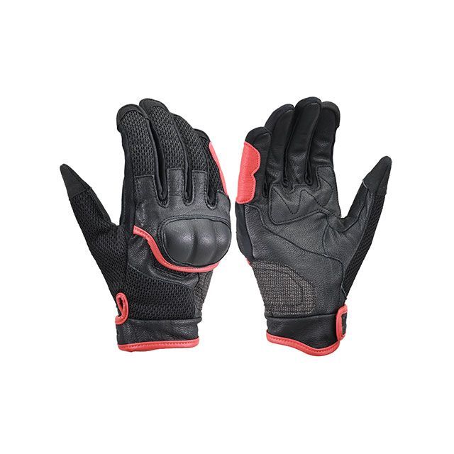 デイトナ 2024春夏モデル DG-009 ショートエアフローメッシュグローブ（レッド） サイズ S 45970