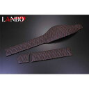 LANBO レザーダッシュボードパネル タイプLUXE 200ハイエースナロー(ブラック×レッドステッチ) LUXE-LDBP-H200RE(2)