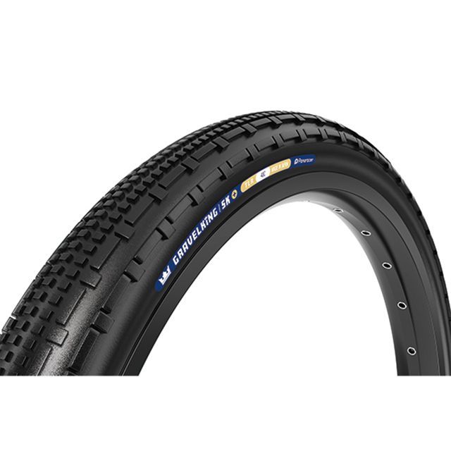 ●メーカー名：パナレーサー（自転車） / Panaracer(パナレーサー)●商品名：F740-GKSK-P-B2 GRAVELKING SK + 700×40C TLR（黒）●メーカー品番：F740-GKSK-P-B2●JANコード：4931253033032商品の保証は、メーカー保証書の内容に準じます。●カラートレッド：黒／サイド：黒●仕様サイズ：700×35CETRTO：35-622重量：450g推奨内圧（kPa）：TLR：MAX 400／TUBED：MAX：525ビード：フォールディグその他：ブロックパターンZSGグラベルコンパウンド：温度の変化に強く、コンディションを問わず安定したコンパウンド特性を保持。（クリンチャーモデルの700×26C、28Cは除く）タフテックスプラス：新構造「TuffTex」をベースにサイドカットへの耐性を高め 、耐パンク性能や転がり抵抗などの性能向上を実現。ビードロック：リムへの簡単な装着とフロアポンプでの容易なビード上げを両立する。最新のフックレスリムにも対応。（クリンチャーモデルの700×26C、28Cは除く）●備考『GravelKing SK』最強バージョングラベル走行時の走破性を高めるブロックパターンを採用。過酷なコンディションに耐えられるように「TuffTex＋」を採用し耐パンク性能をさらに高めた『グラベルキング SK』最強バージョン。●写真注意※画像はイメージです。