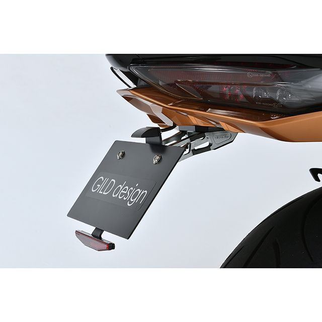 【正規品】ギルドデザイン Hayabusa（21-）ビレットライセンスホルダー（ガンメタ） Hayabusa 71553