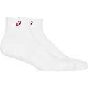 アシックス 3033B870 SOCKS13(BRILLIANT WHITE/CLASSIC RED) サイズ L 3033B870(4)