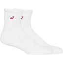 アシックス 3033B871 SOCKS18(BRILLIANT WHITE/CLASSIC RED) サイズ M 3033B871(4)