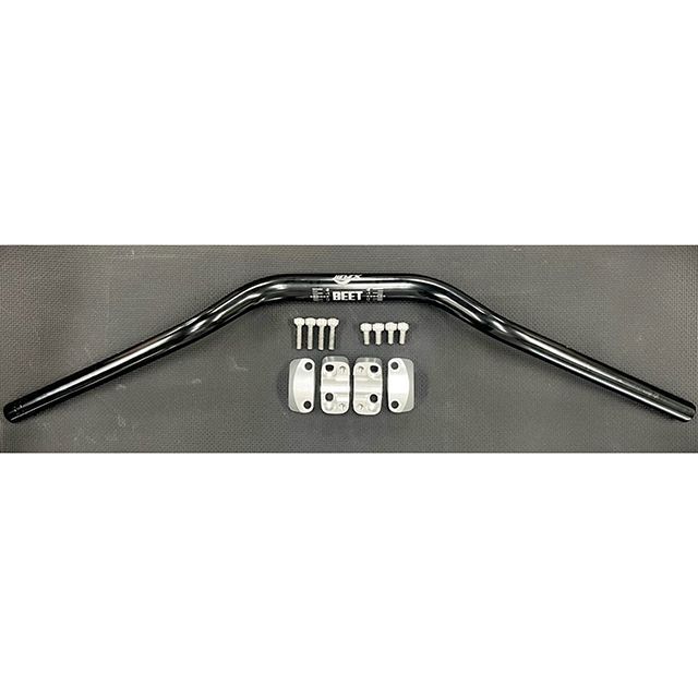 ビートジャパン 汎用テーパーハンドルコンバージョンKIT/B （クランプシルバー・ハンドルブラック） 汎..