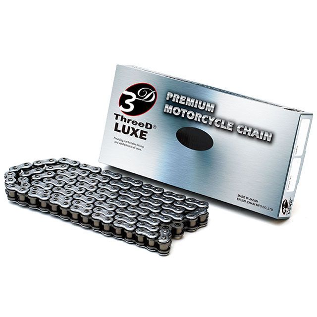 【正規品】江沼チェーン ThreeD LUXE シールチェーン 525L/3D MLJ（シルバー） 汎用 リンク数 90L JAN_4571291770713