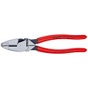クニペックス 0901-240SB 架線工事用強力ペンチ 240mm プラスチックコートハンドル ・0901-240SB