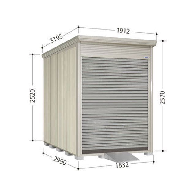 【メーカー直送】タクボ物置 バイクシャッターマン BS-1829 組立付き BS-1829WH-K