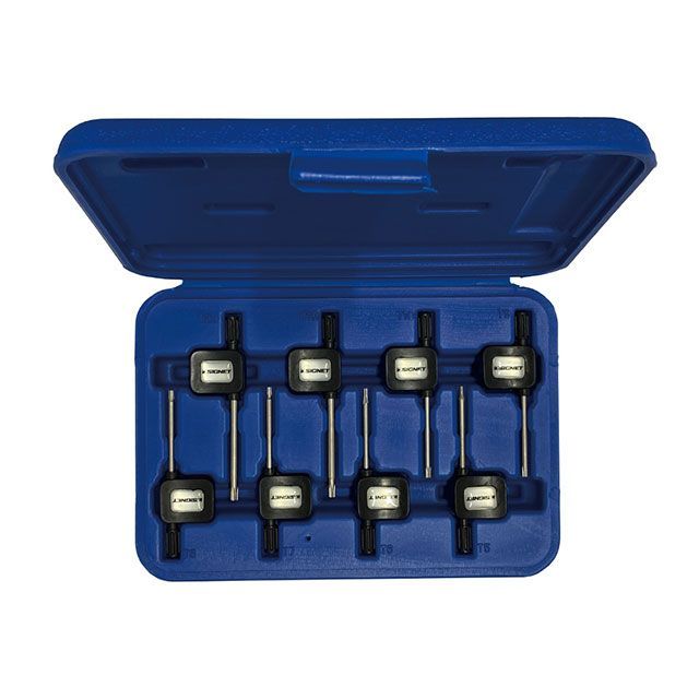 シグネット 35813 8本組 T5〜10・15・20 フラッグ型ヘクスローブレンチセット ケース付 35813