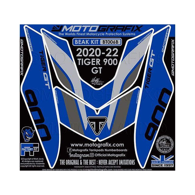 モトグラフィックス ボディパッド Beak Top Protection Tiger900 GT MT-BT006B