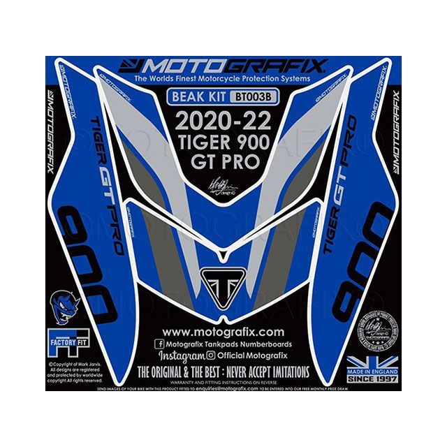 モトグラフィックス ボディパッド Beak Top Protection Tiger900 GT Pro MT-BT003B