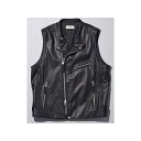 カドヤ 2024-2025秋冬モデル K’S LEATHER&K’S PRODUCT LEATHER RIDERS VEST(ブラック) サイズ 3L ・0525