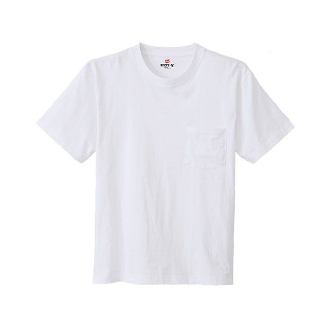 ヘインズ H5190 POCKET T-SHIRT（ホワイト） サイズ M H5190