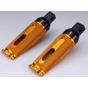 SPEEDRA アルミ削り出し パッセンジャーフットペグ FLHX ストリートグライド FLTRX ロードグライド カラー ゴールド AHDFP11GD(2)